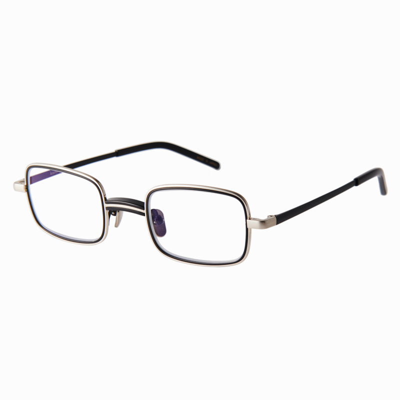 bill　black/silver　clear lens