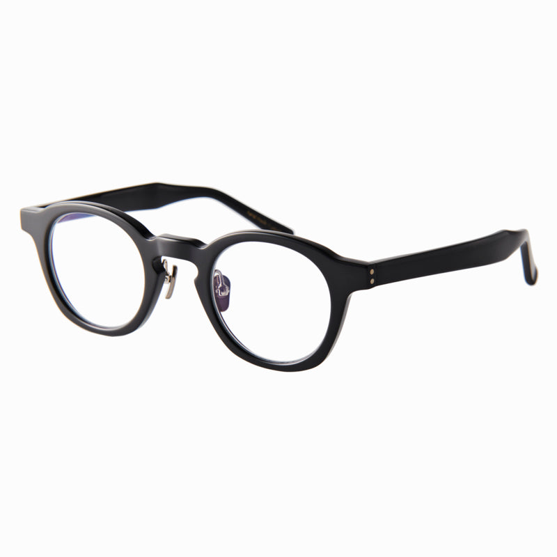 dearie　black　clear lens