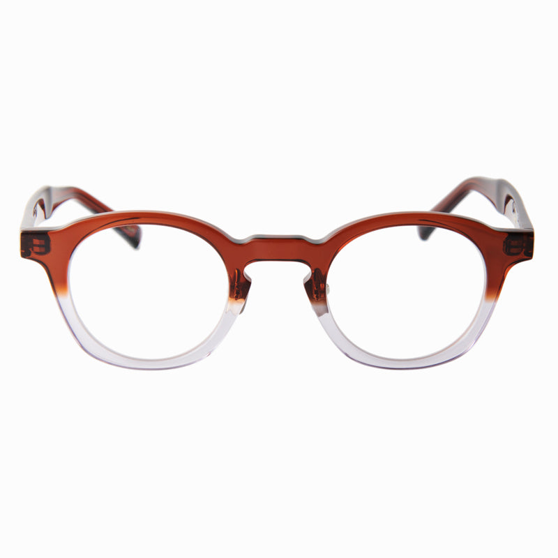 dearie　brown/clear　clear lens