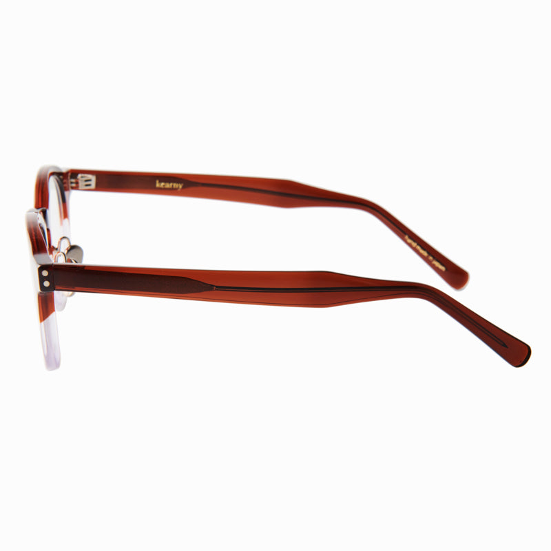 dearie　brown/clear　clear lens