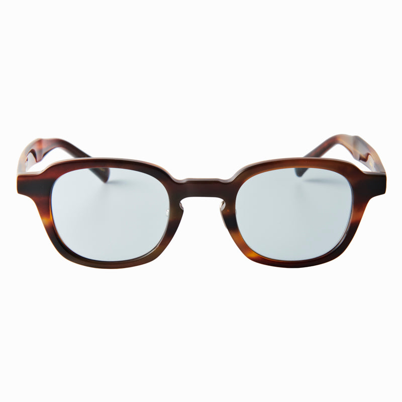 desmond　brown sasa　blue green lens