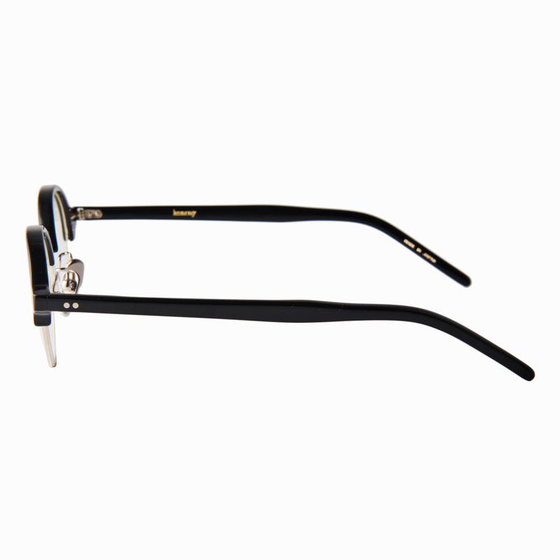 nupuri　black/silver　clear lens