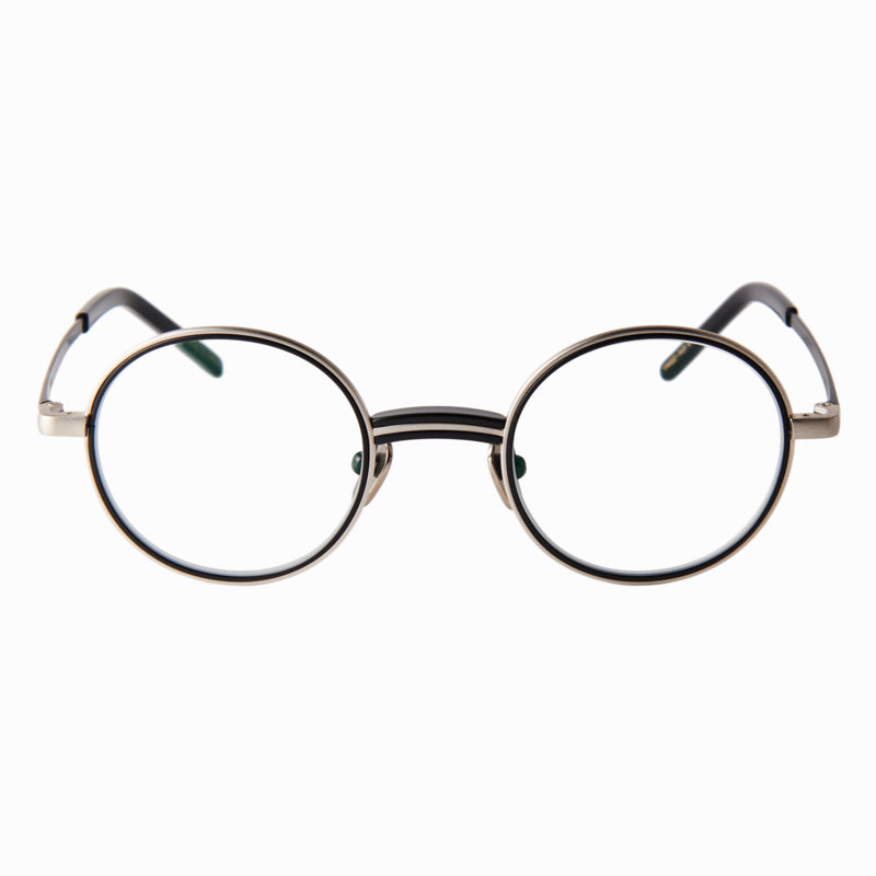 steve　black/silver　clear lens