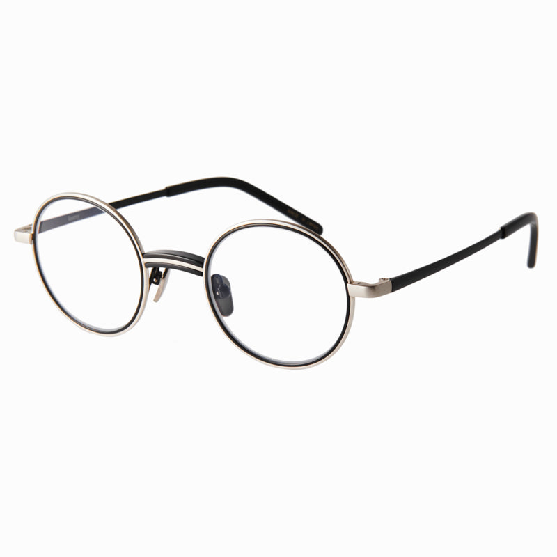steve　black/silver　clear lens