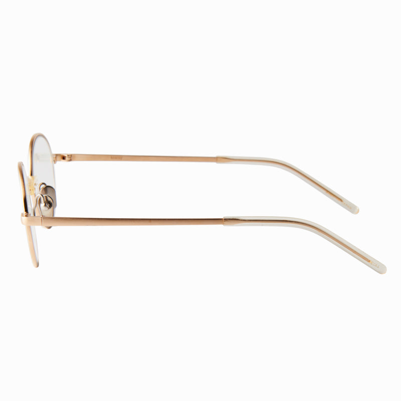 steve　gold　clear lens