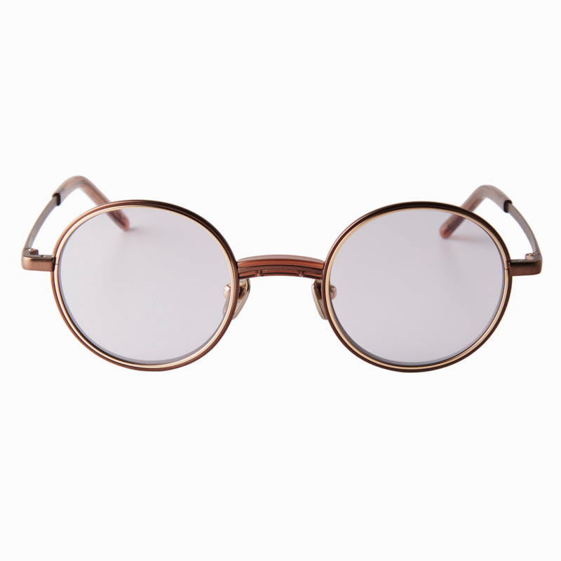 steve　clear brown/brown　gray lens