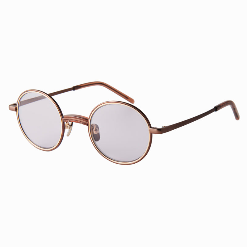 steve　clear brown/brown　gray lens