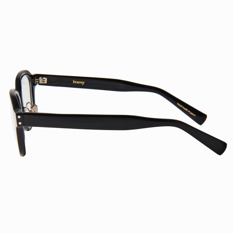 flanagan　black　clear lens
