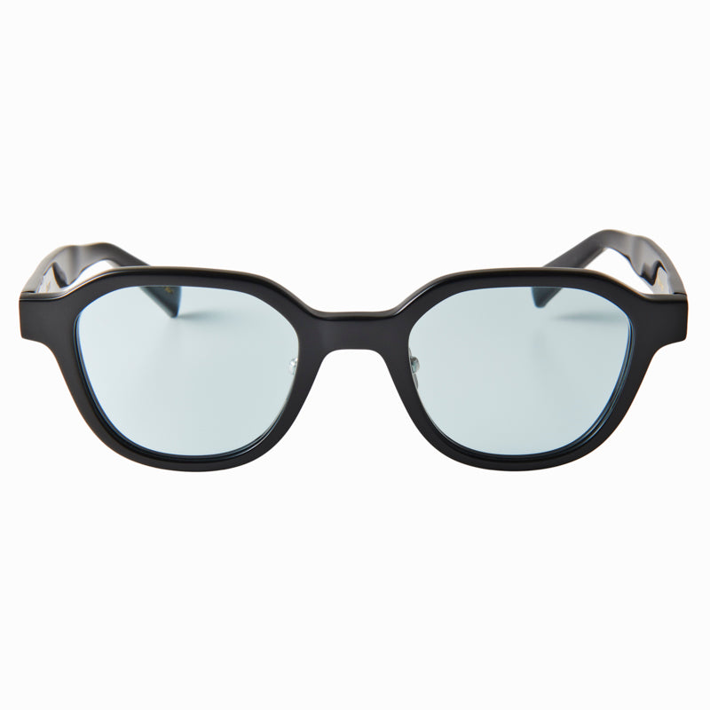 flanagan　black　blue green lens