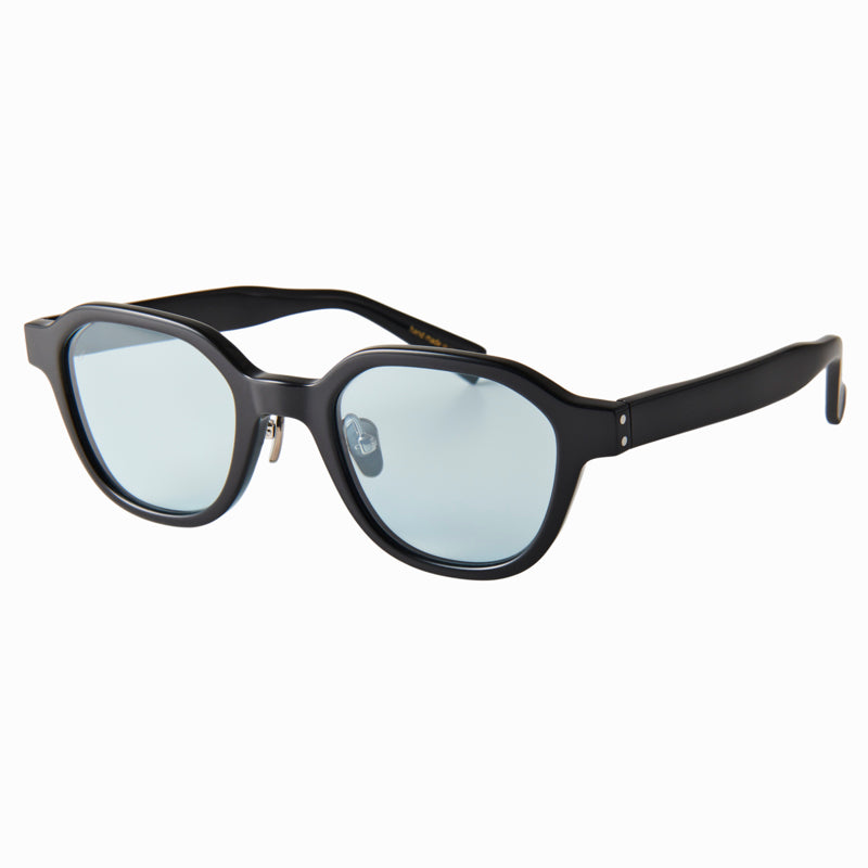 flanagan　black　blue green lens