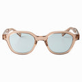 flanagan　light brown　blue green lens