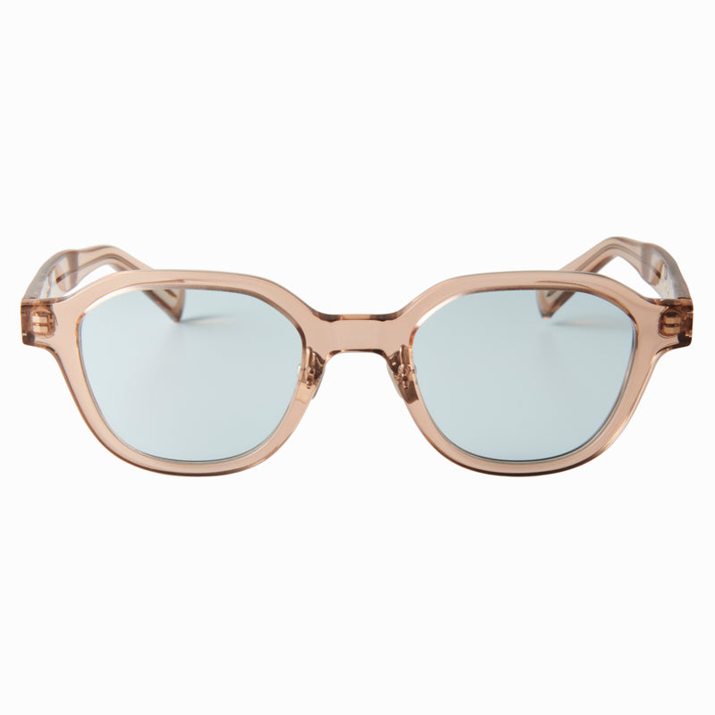 flanagan　light brown　blue green lens