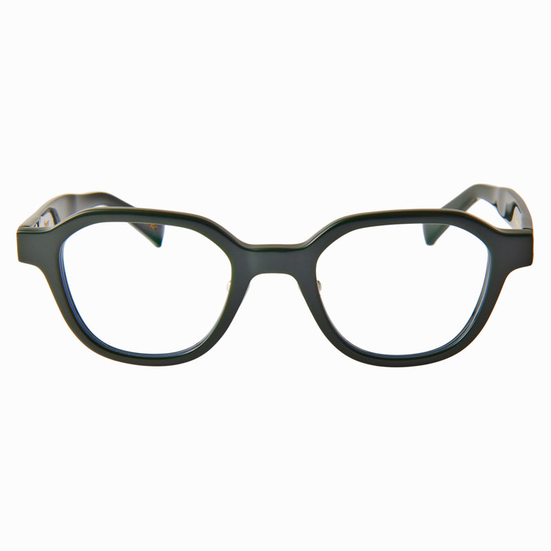 flanagan　moss green　clear lens