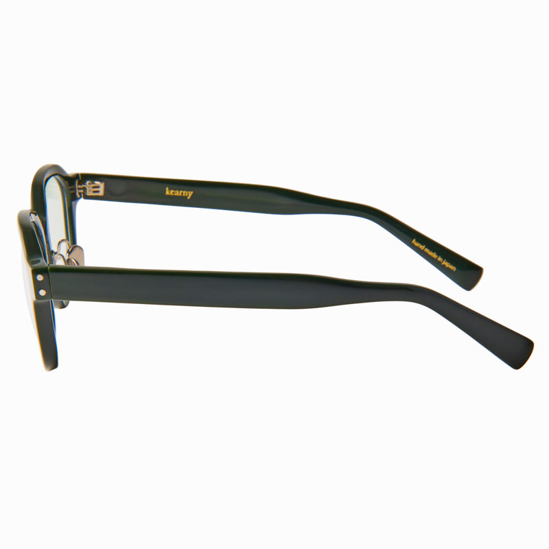 flanagan　moss green　clear lens
