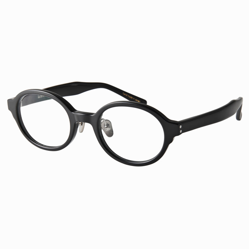 jarrett　black　clear lens