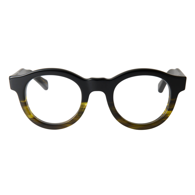 darsena　black green　clear lens