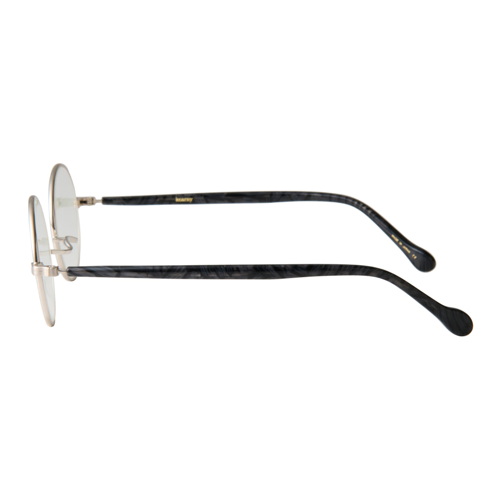 gravel-1　black stone x silver　clear lens