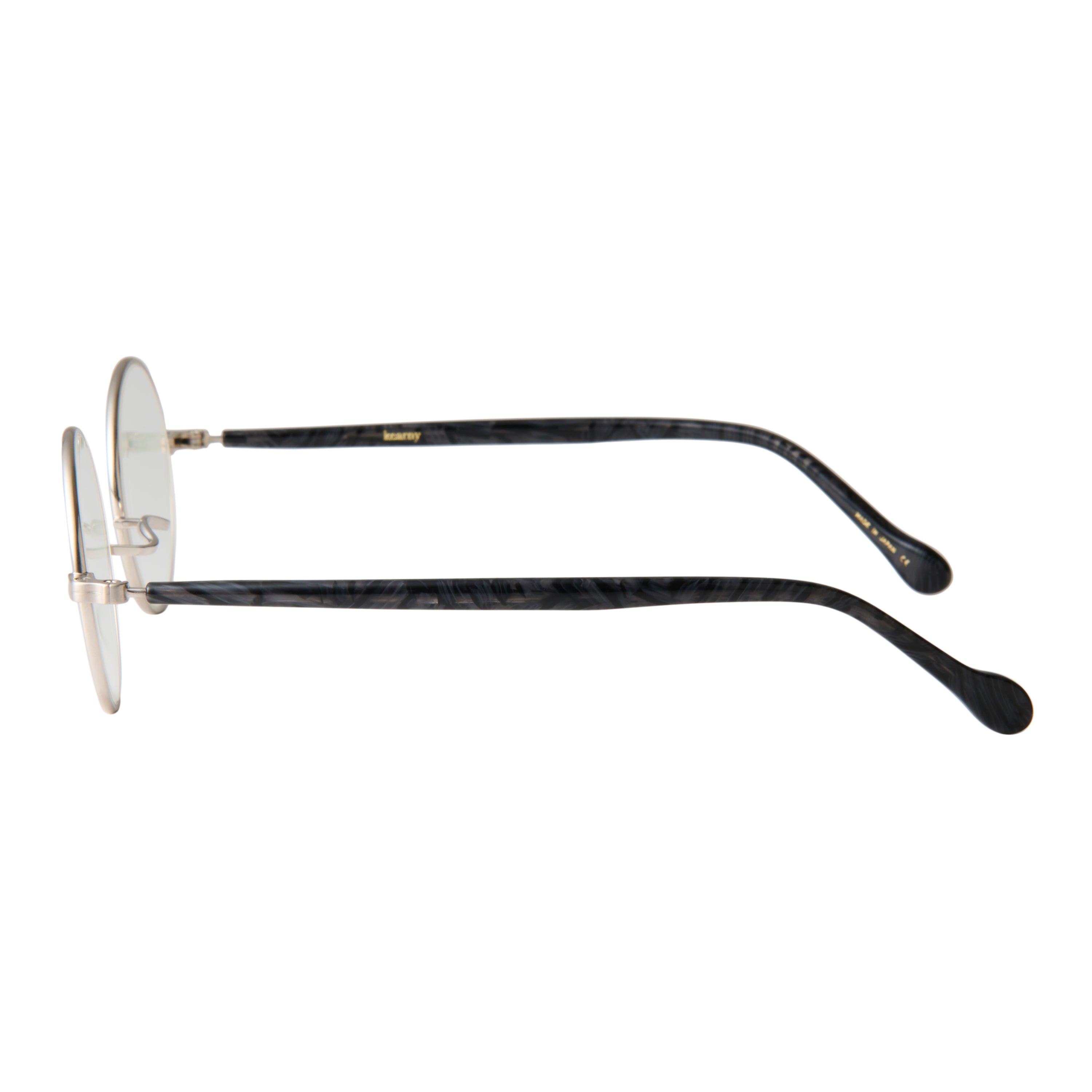 gravel-1　black stone x silver　clear lens