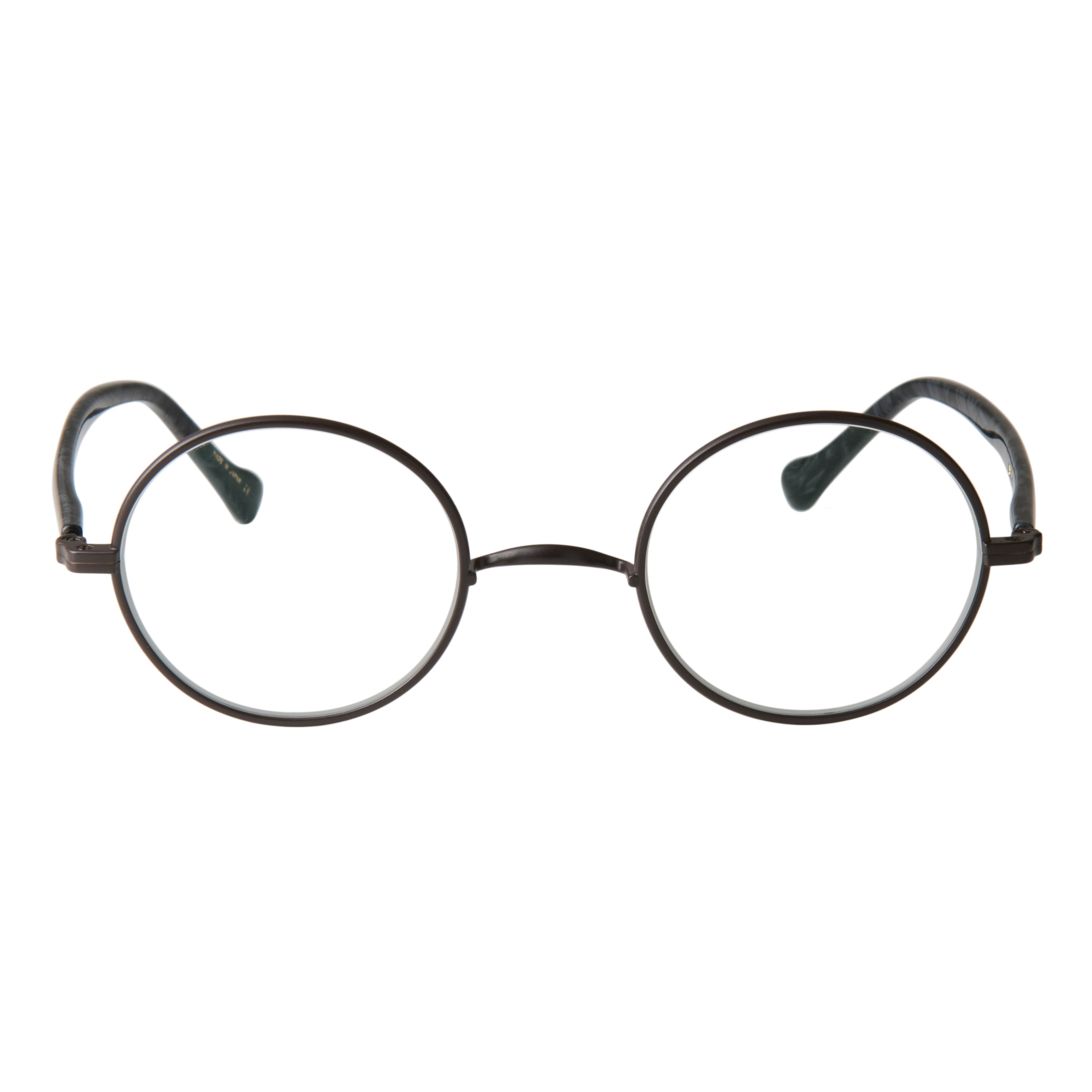 gravel-1　black stone x dark brown　clear lens