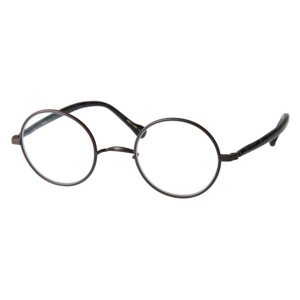 gravel-1　black stone x dark brown　clear lens