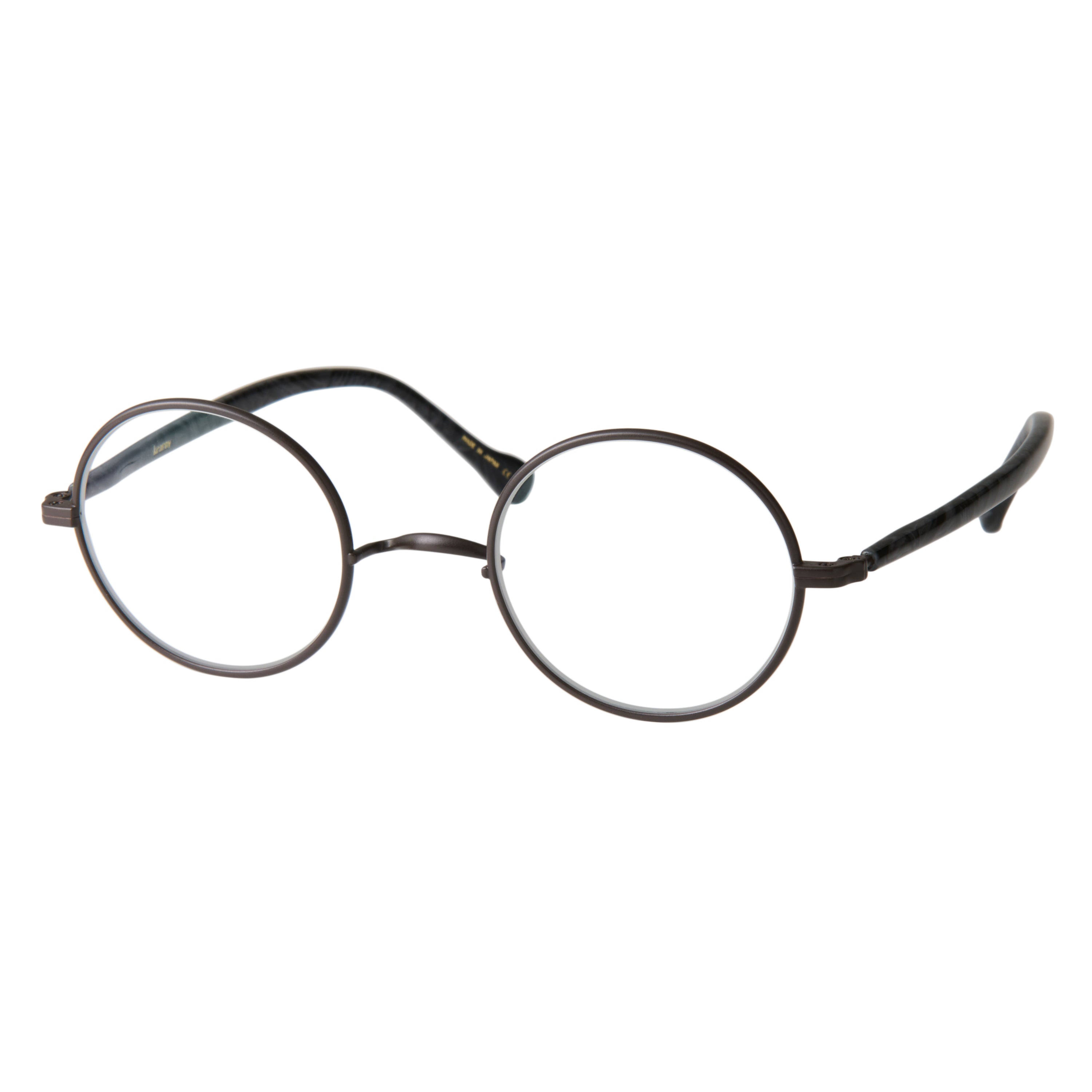 gravel-1　black stone x dark brown　clear lens
