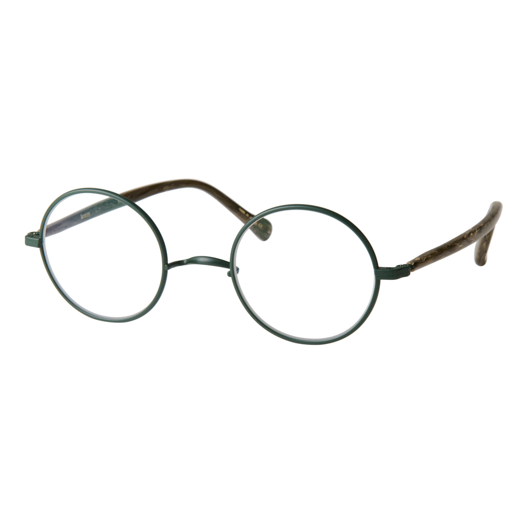 gravel-1　marble stone x dark green　clear lens