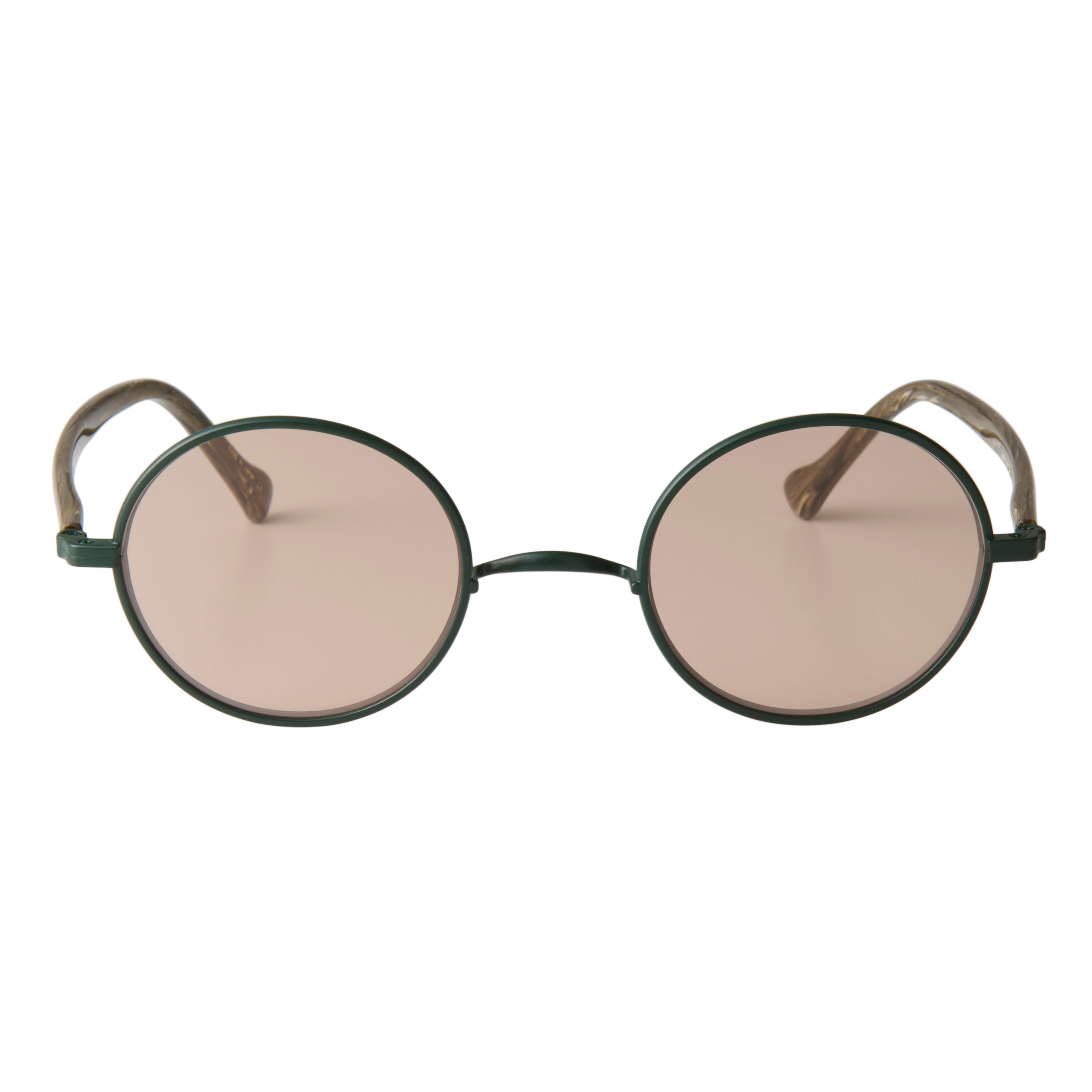 gravel-7　marble stone x dark green　coarse tea lens