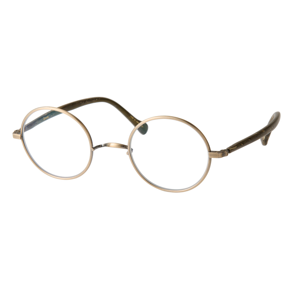 gravel-1　marble stone x antique gold　 clear lens