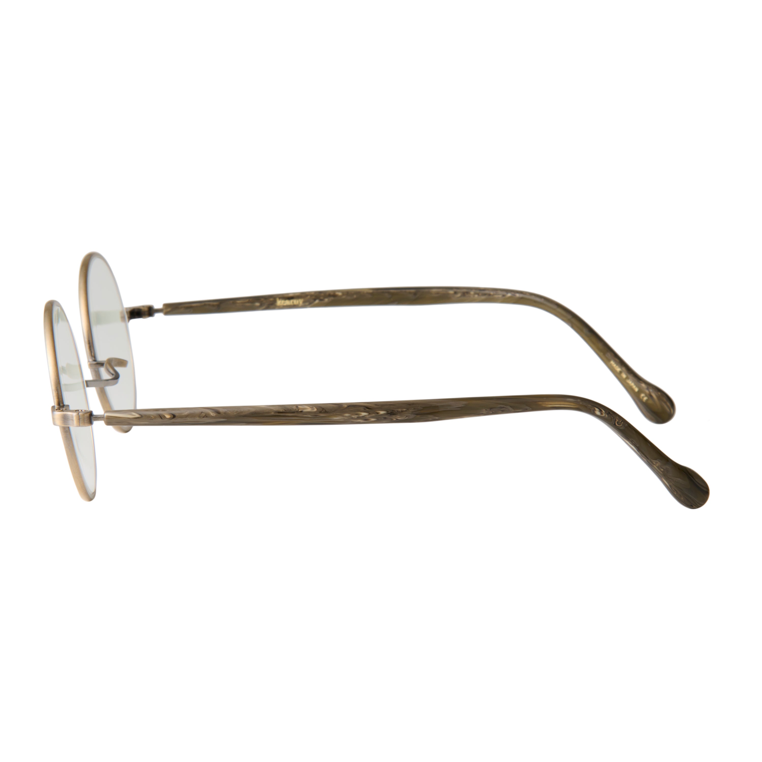 gravel-1　marble stone x antique gold　 clear lens