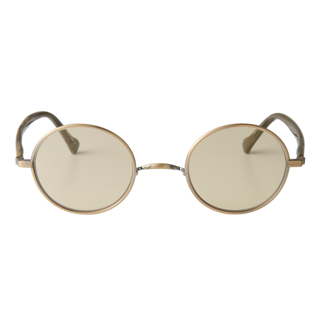 gravel-1　marble stone x antique gold　 green tea lens