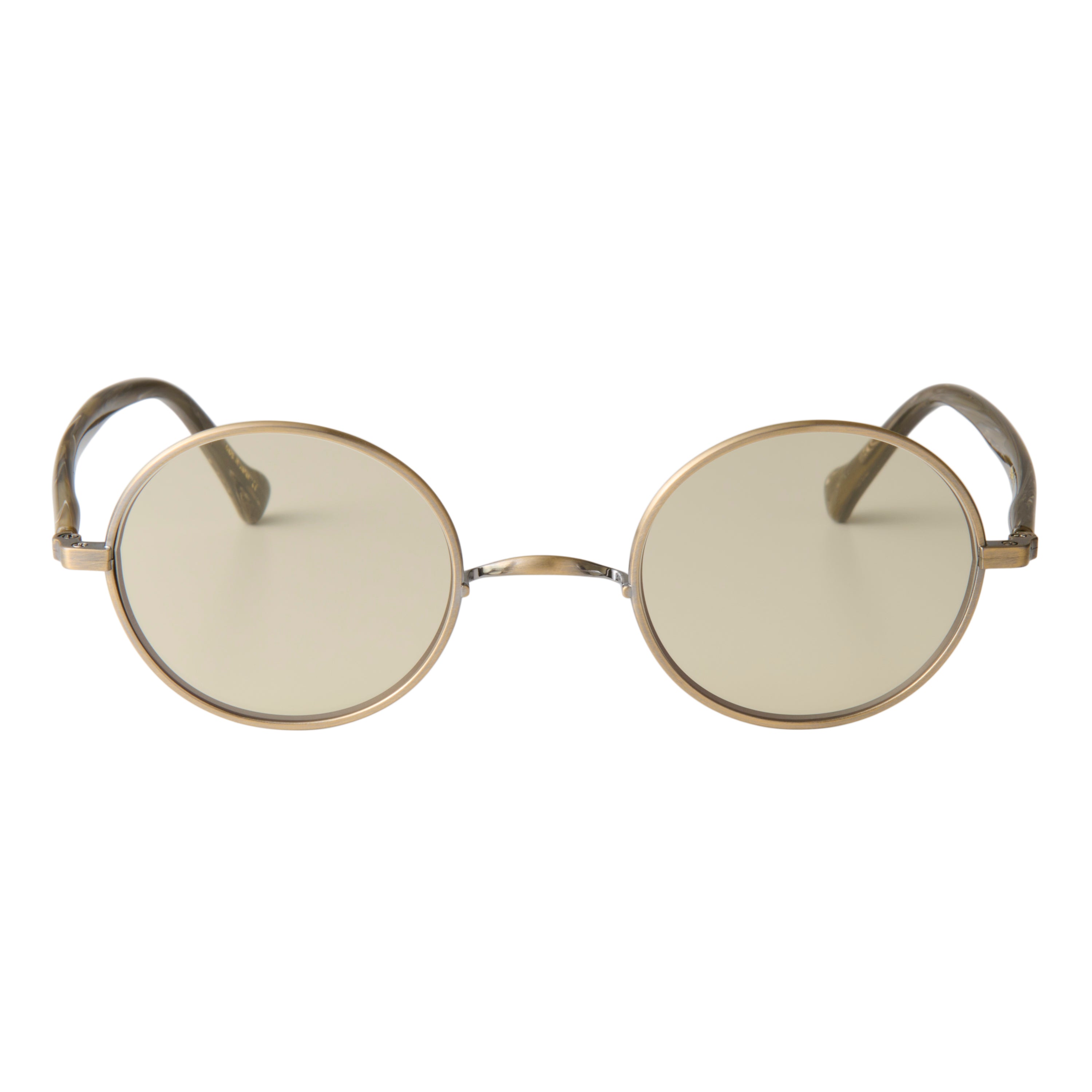 gravel-1　marble stone x antique gold　 green tea lens