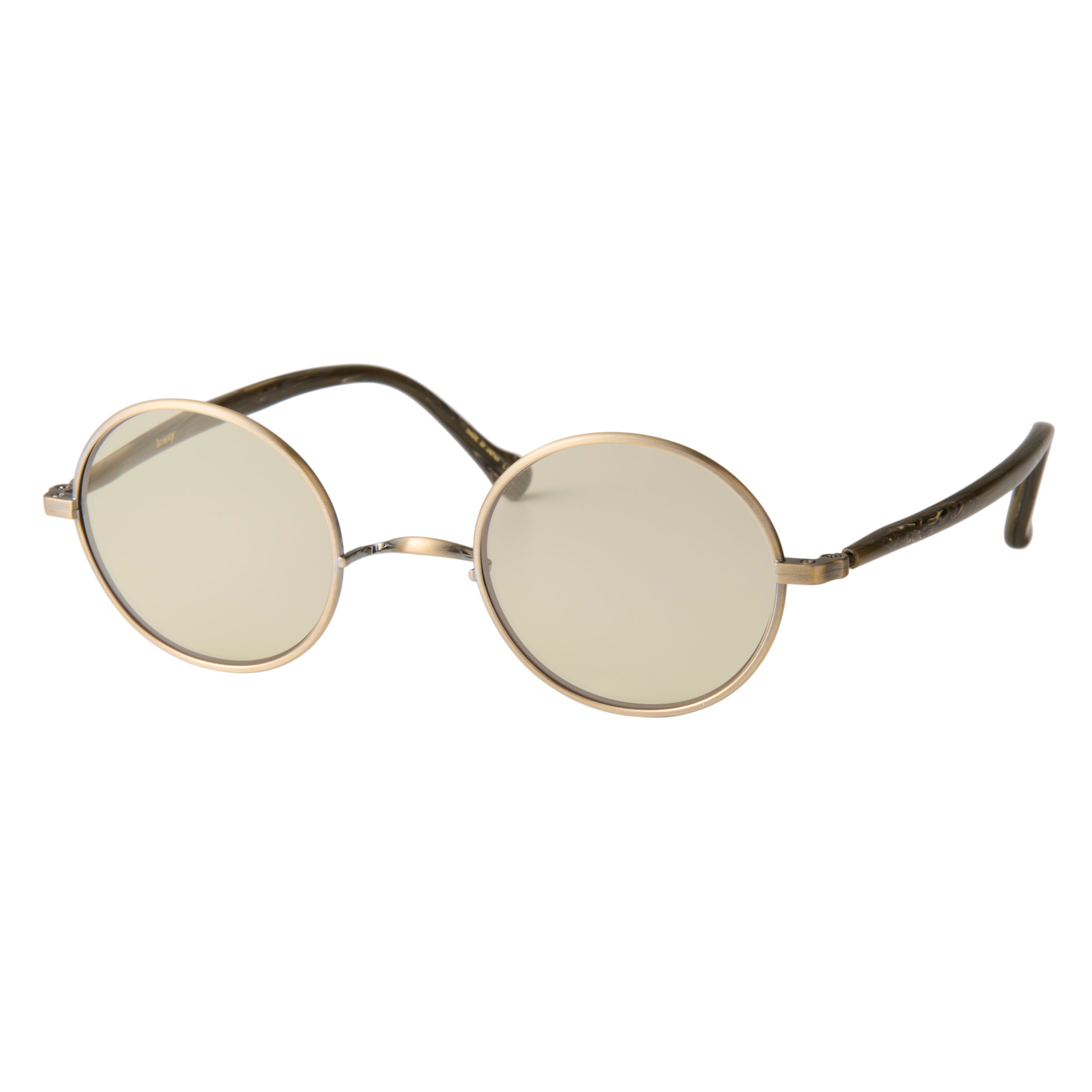 gravel-1　marble stone x antique gold　 green tea lens