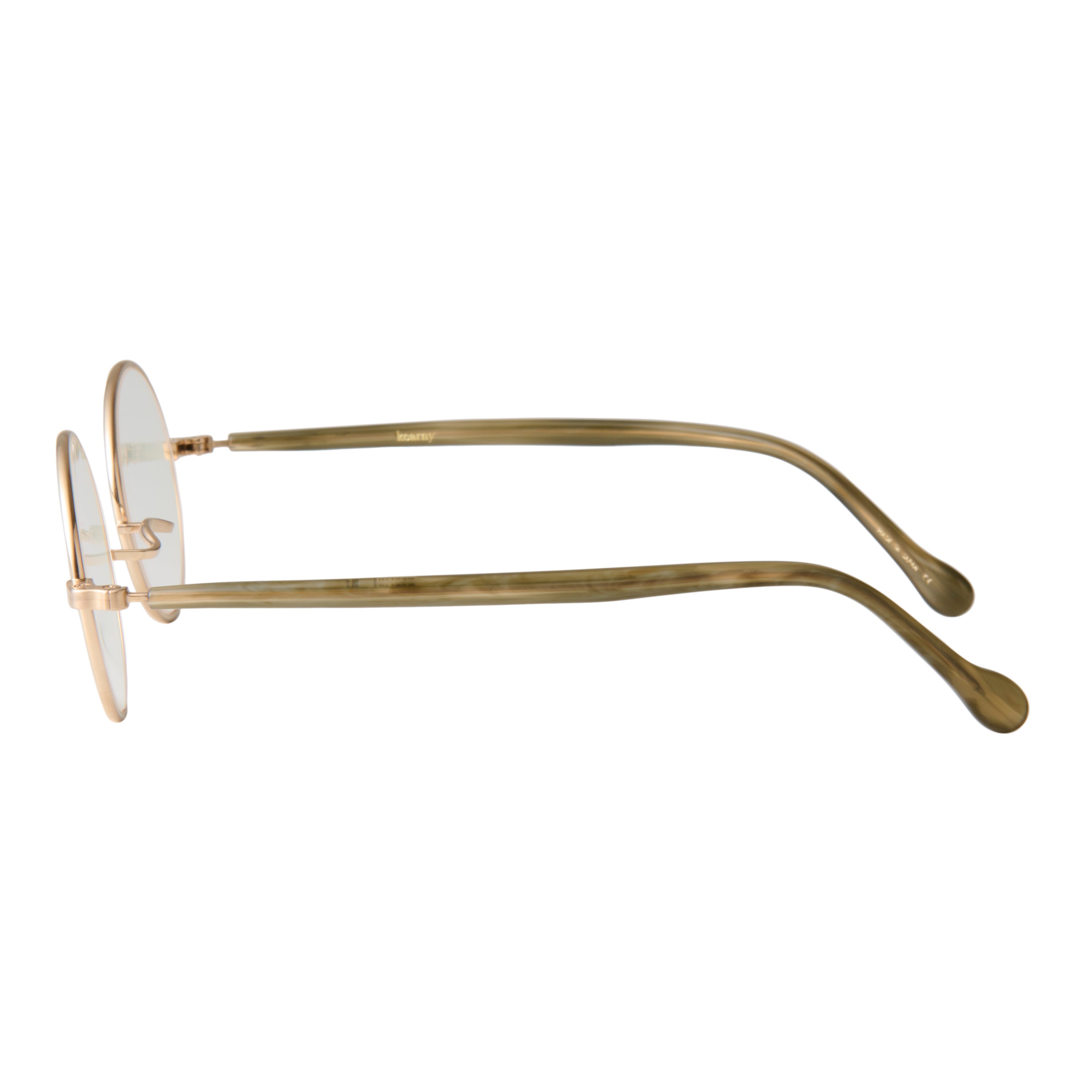 gravel-1　green stone x gold　 clear lens