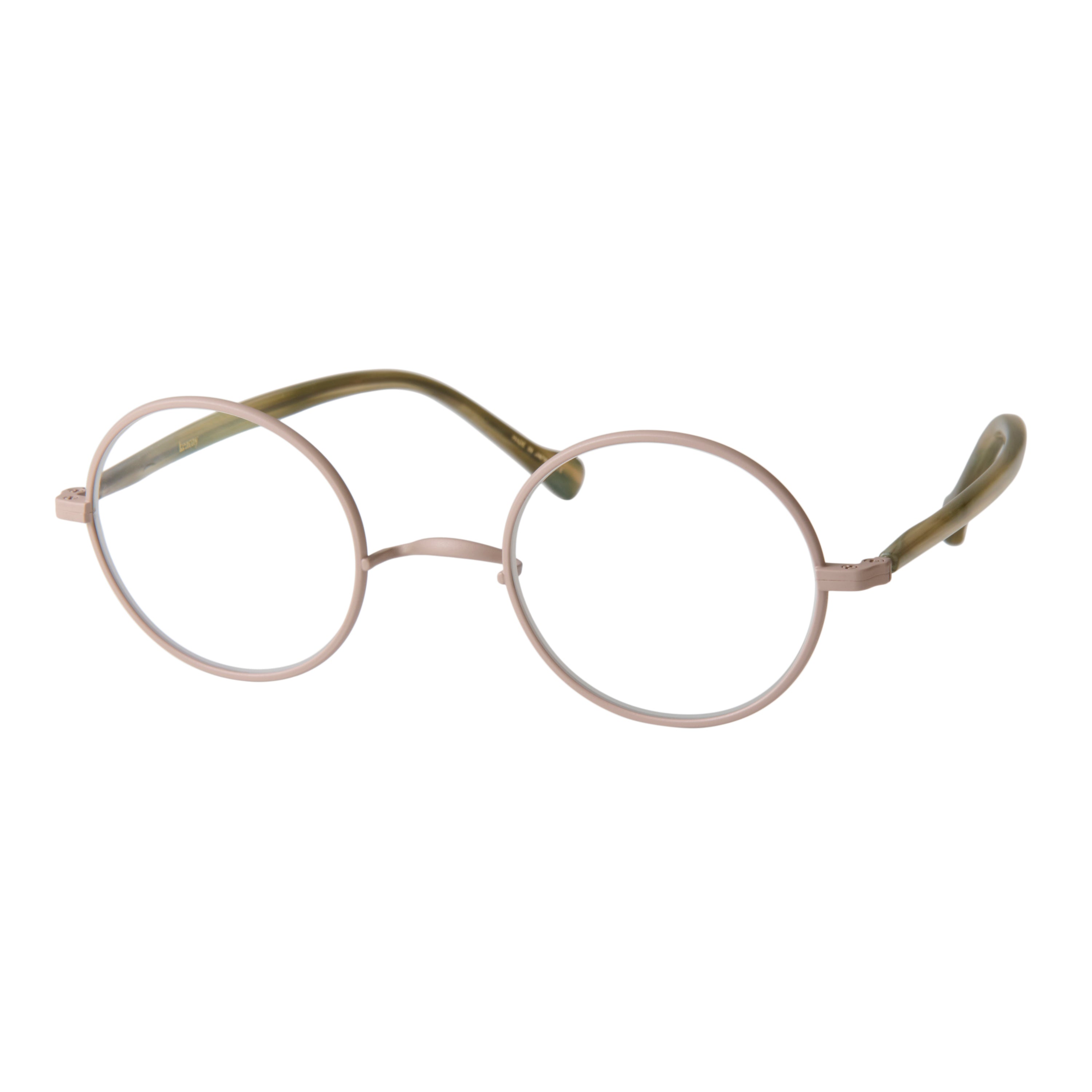 gravel-1　green stone x beige　 clear lens
