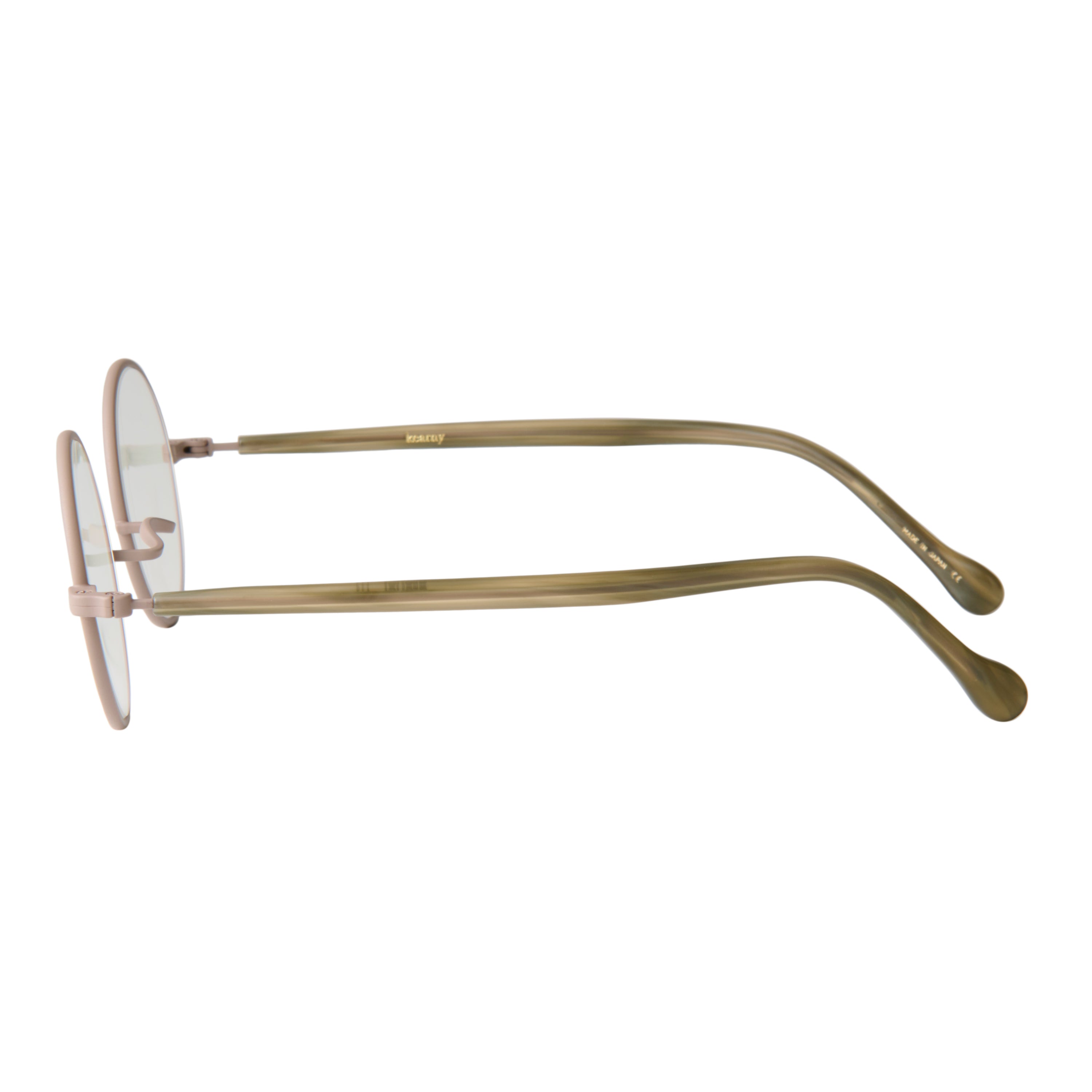 gravel-1　green stone x beige　 clear lens