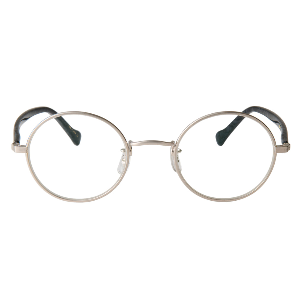gravel-2　black stone x silver　clear lens