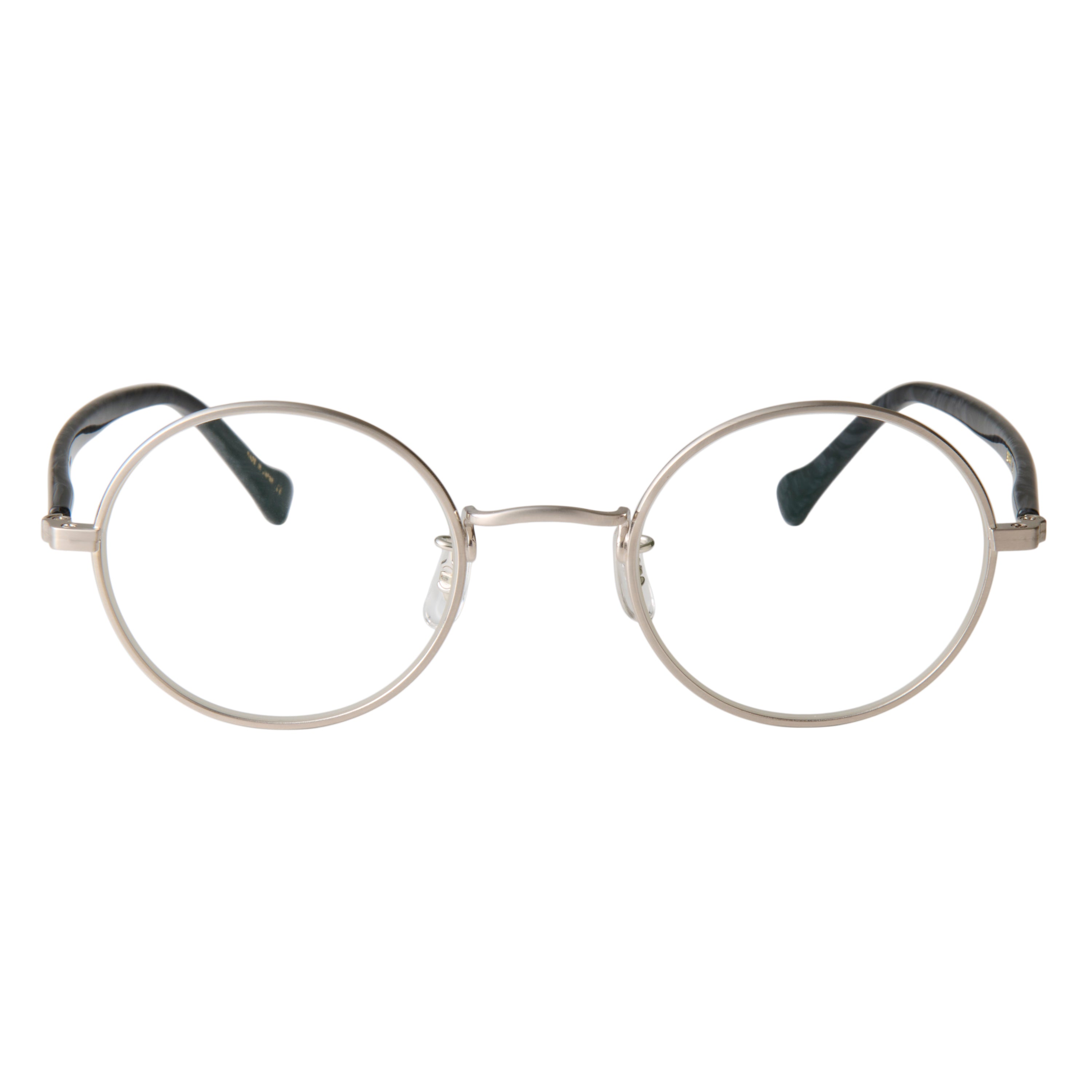 gravel-2　black stone x silver　clear lens
