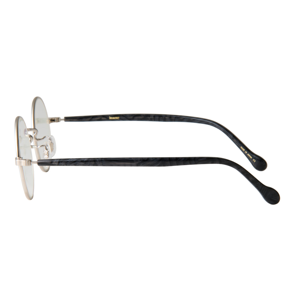 gravel-2　black stone x silver　clear lens