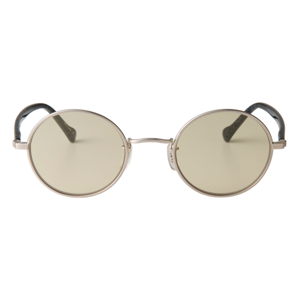 gravel-2　black stone x silver　green tea lens