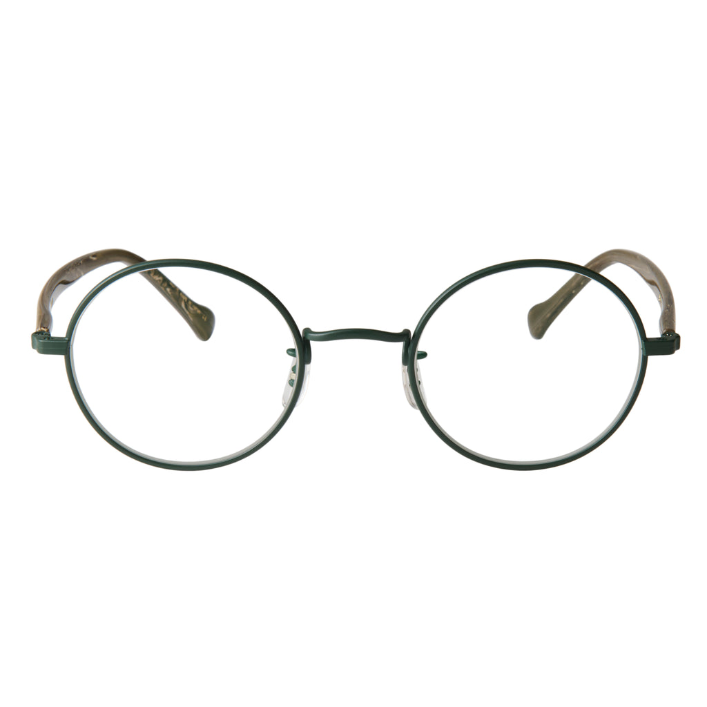 gravel-2　marble stone x dark green　clear lens