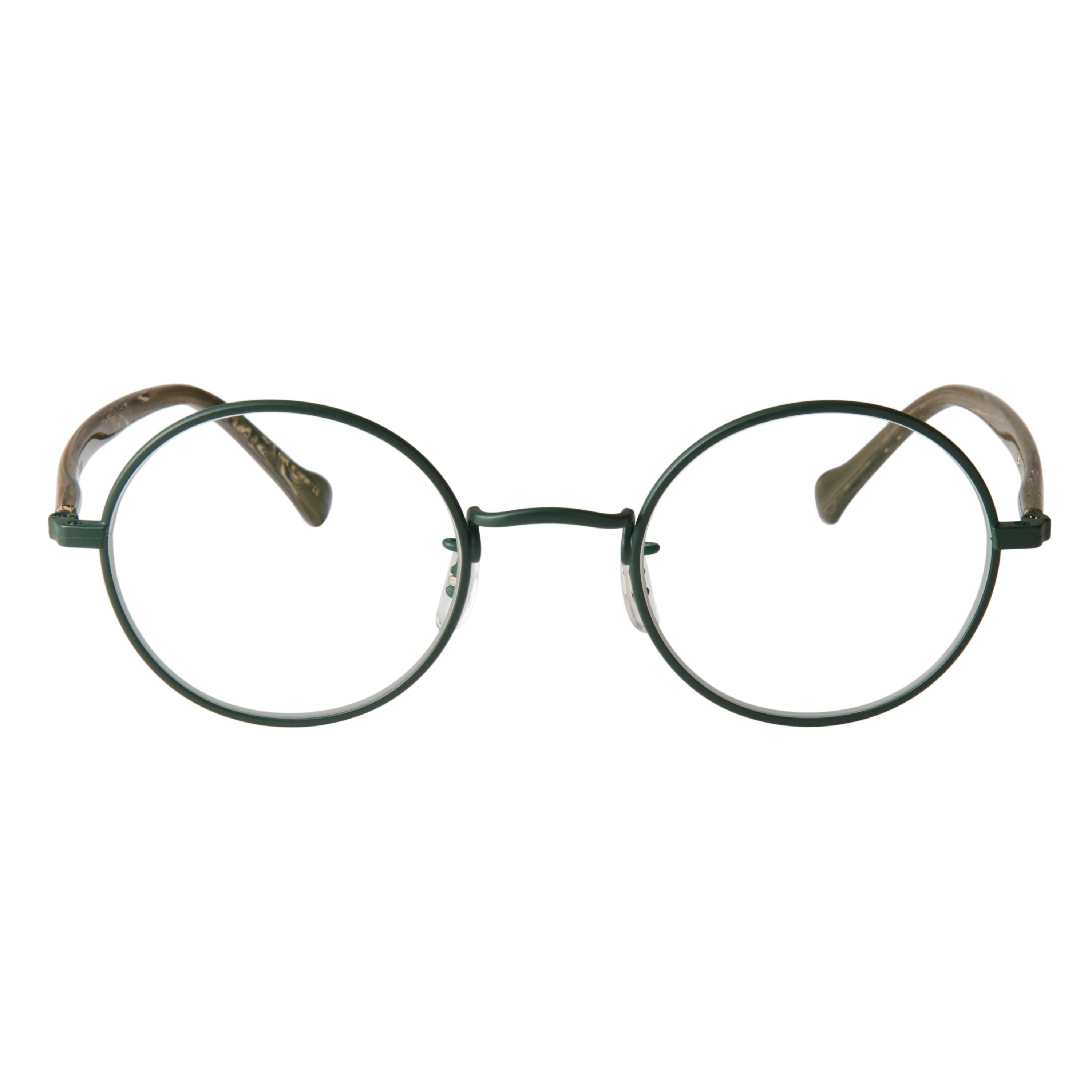 gravel-2　marble stone x dark green　clear lens