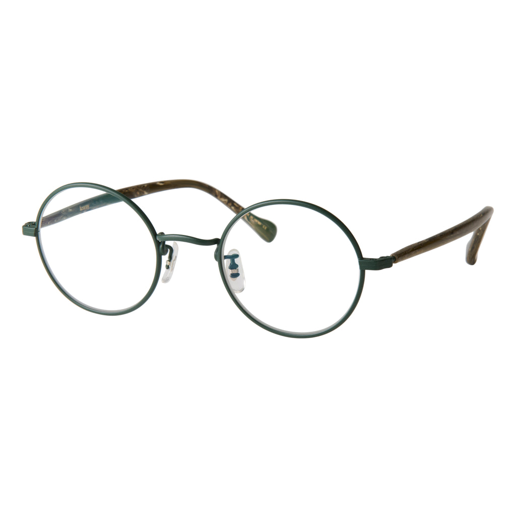 gravel-2　marble stone x dark green　clear lens