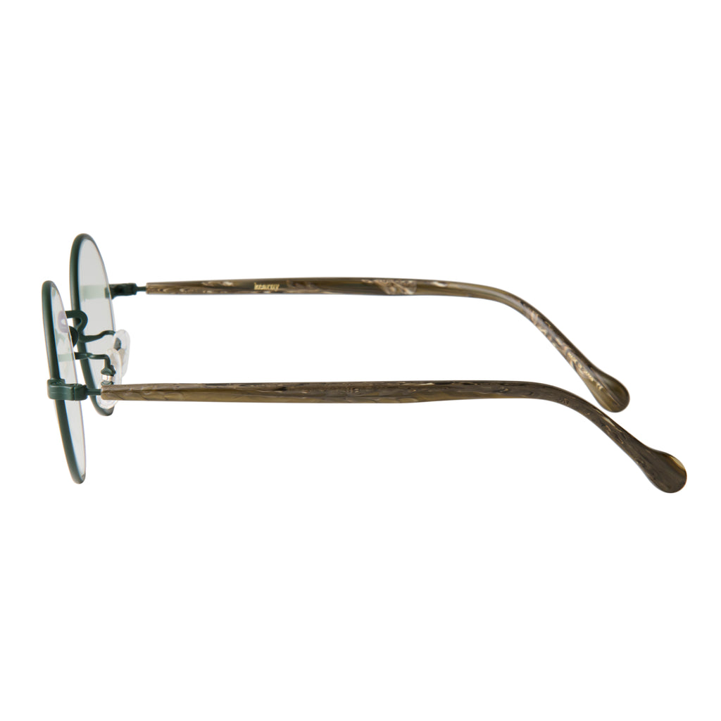 gravel-2　marble stone x dark green　clear lens