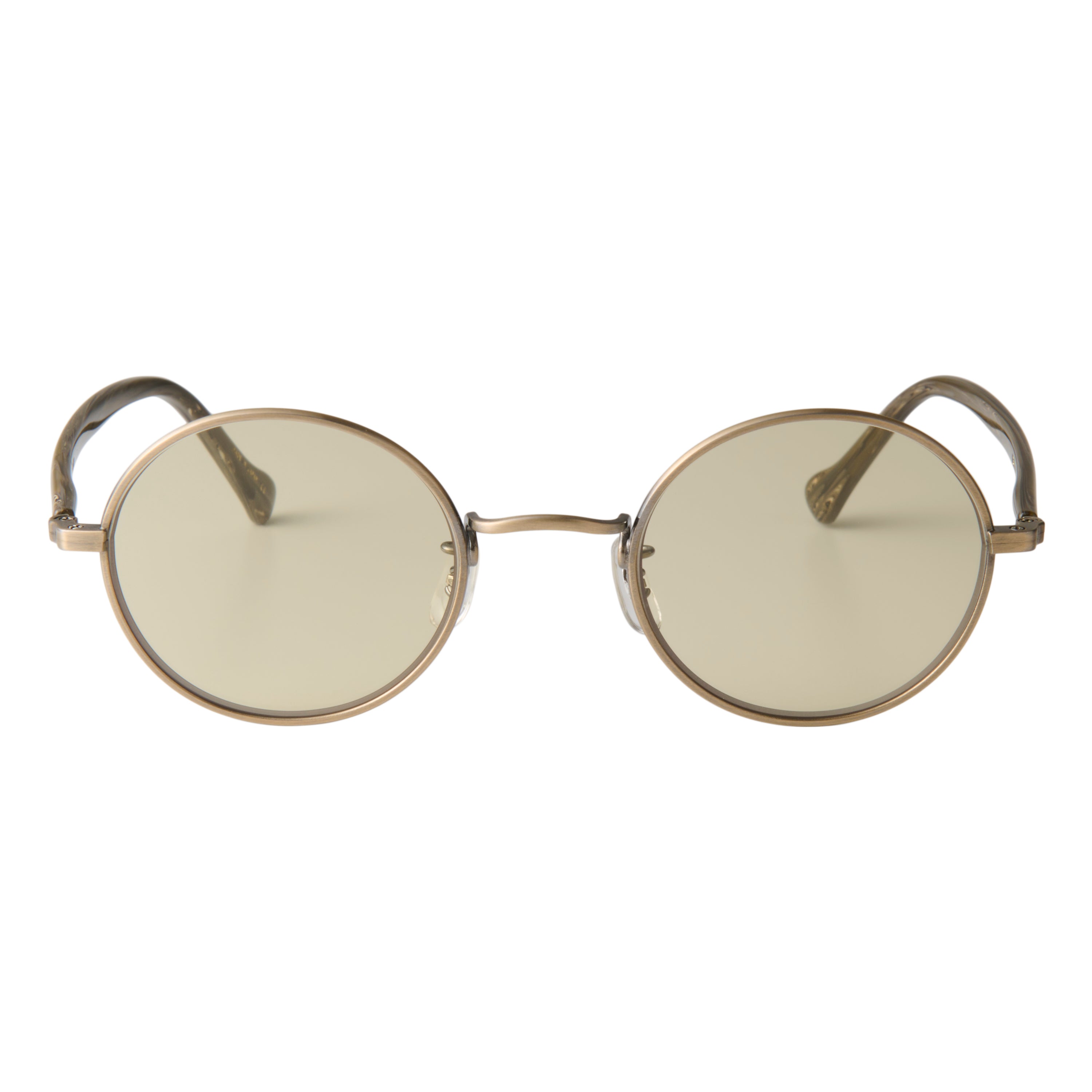 gravel-2　marble stone x antique gold　green tea lens