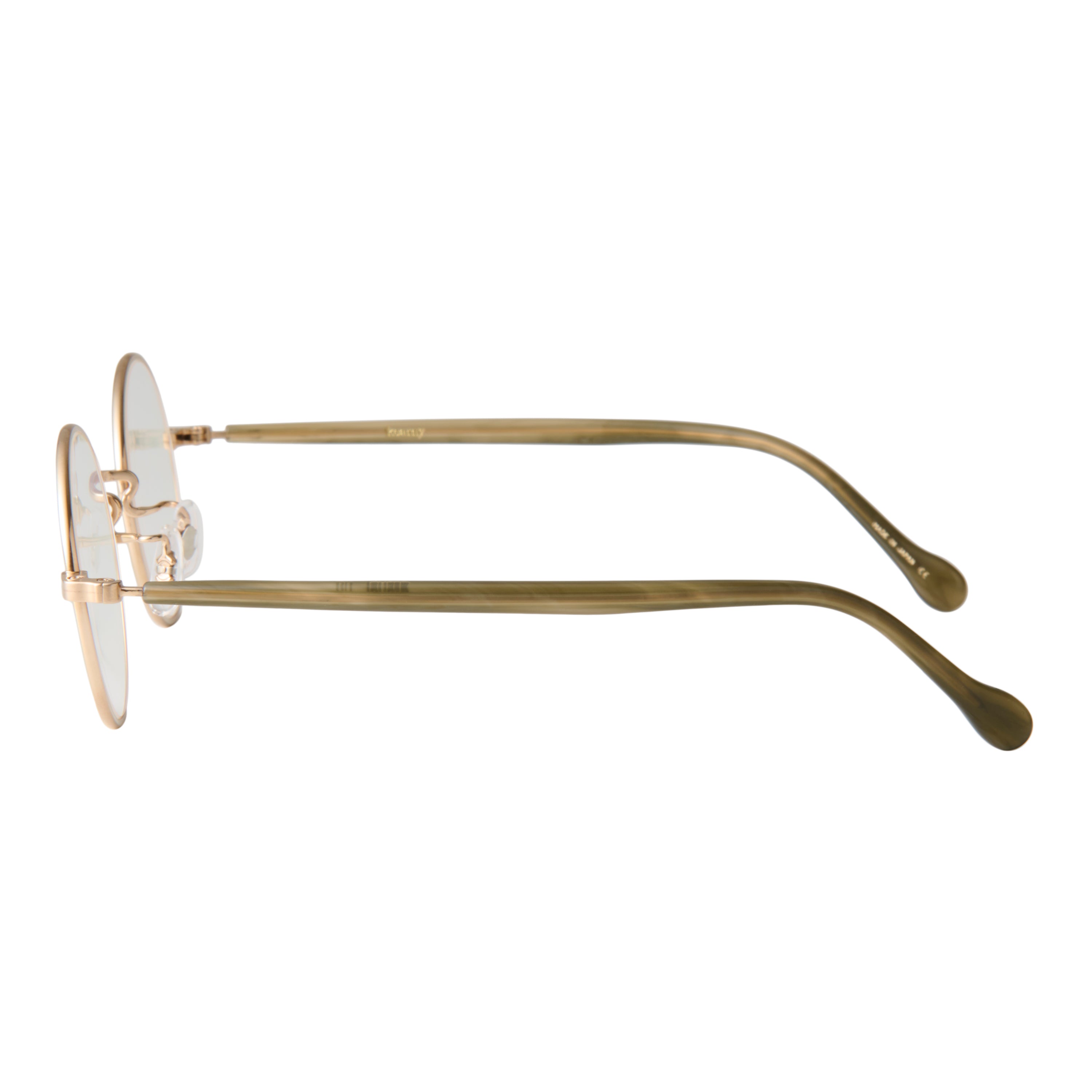 gravel-2　green stone x gold　clear lens