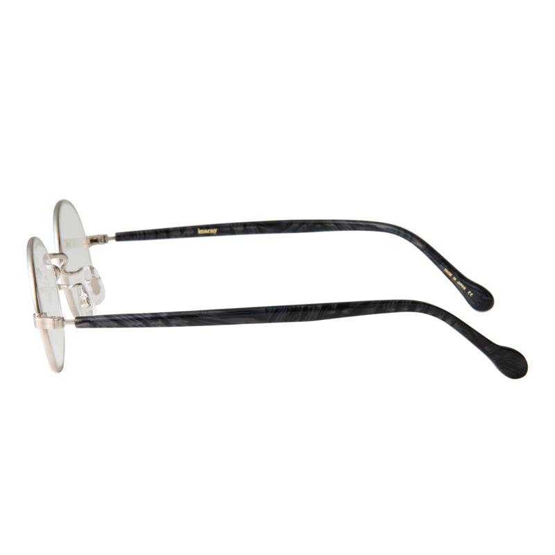 gravel-3　black stone x silver　clear lens