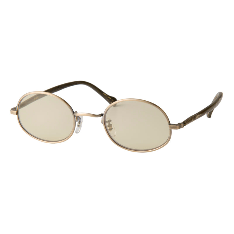 gravel-3　marble stone x antique gold　green tea lens