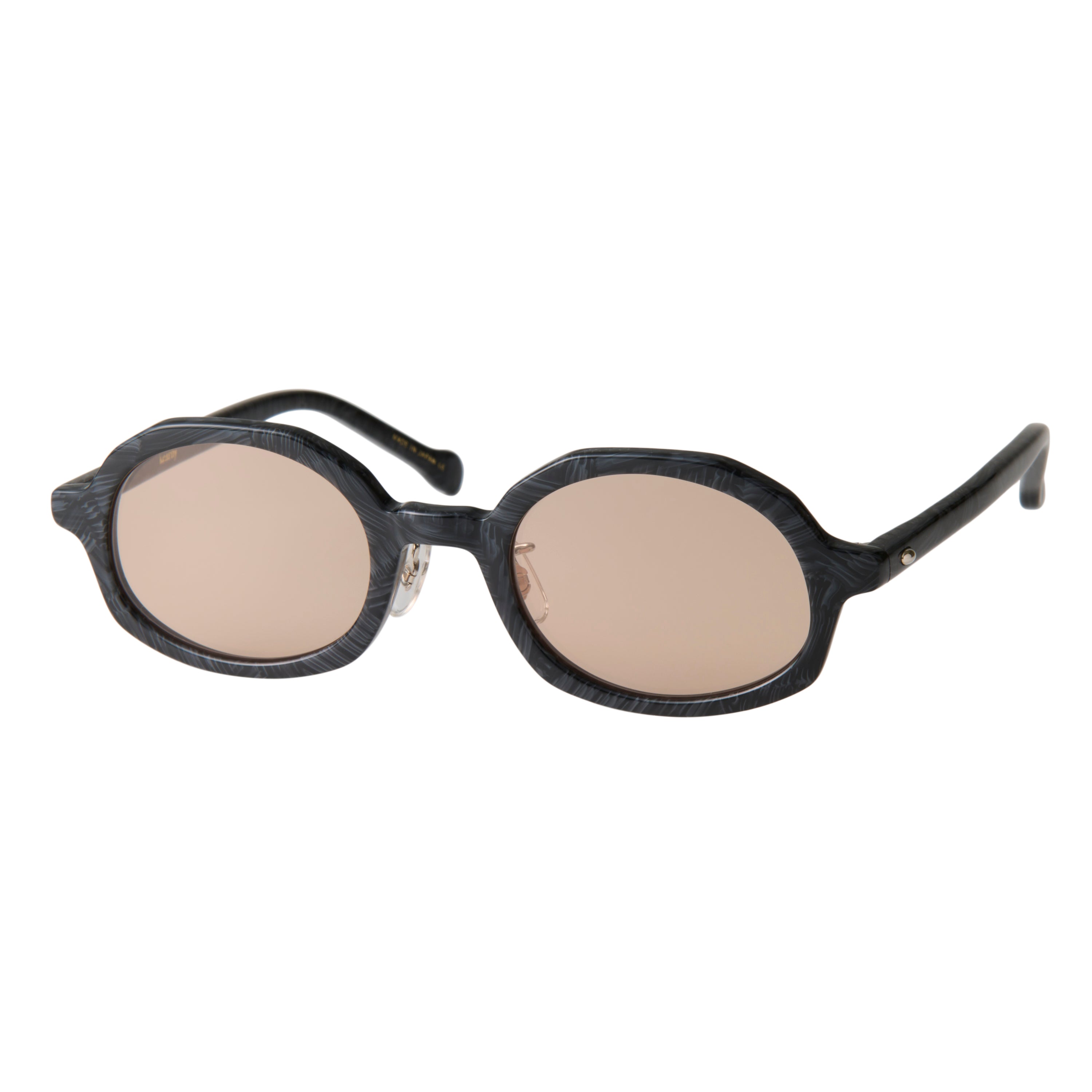 gravel-4　black stone　coarse tea lens