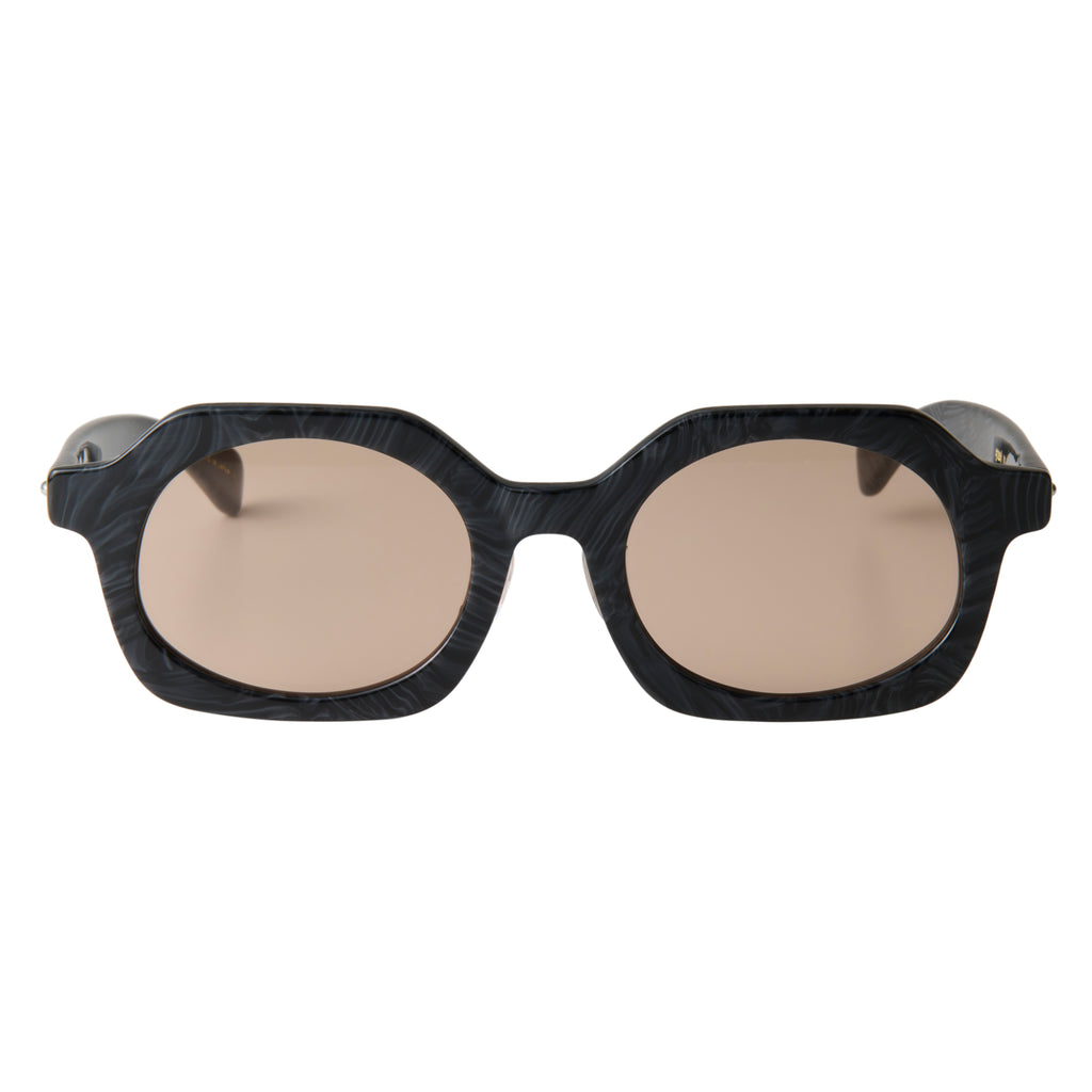 gravel-6　black stone　coarse tea lens