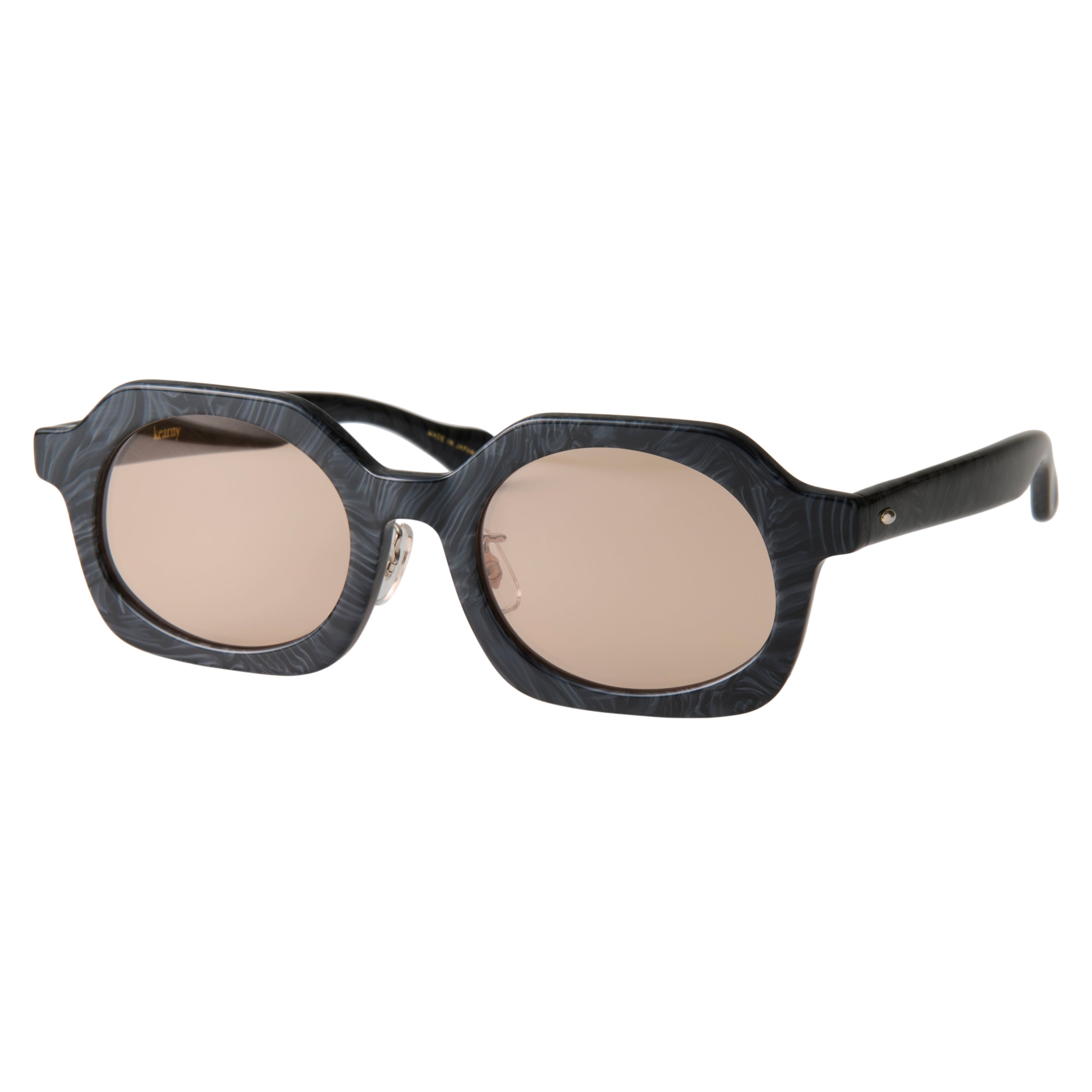 gravel-6　black stone　coarse tea lens